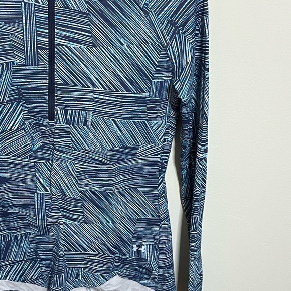 Under Armour Blue Striped 1/4 Pullover
Jacket Sz S/M - Picture 4 of 8